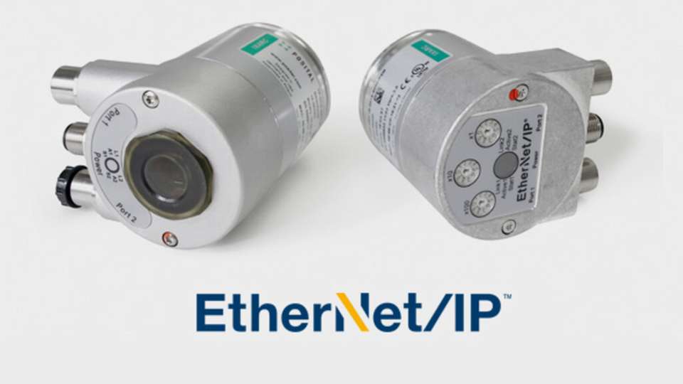 Passgenau geschützt: Die neuen IXARC-Absolutgeber mit EtherNet/IP-Schnittstelle gibt es wahlweise in zwei Basisvarianten: mit Schutzart IP54 (rechts) und IP67.
