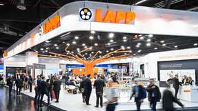Am LAPP-Messestand erleben Besucher smarte Lösungen für die Industrie der Zukunft.