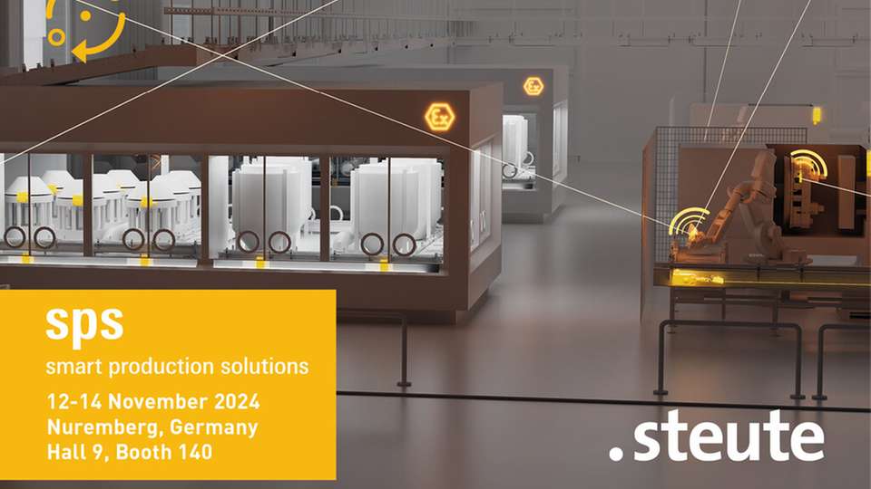 Auf der SPS in Nürnberg können Sie Steute in Halle 9 an Stand 140 an ihrem Stand besuchen.