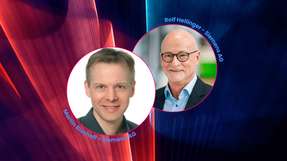 Martin Bischoff, Principal Key Expert Digitalization und Rolf Hellinger, Head of Center of Competence Power Electronics bei Siemens waren Speaker auf der INDUSTRY.forward EXPO.