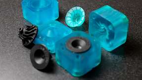 Impeller und auflösbare Einsätze des 3D-gedruckten Werkzeugs.