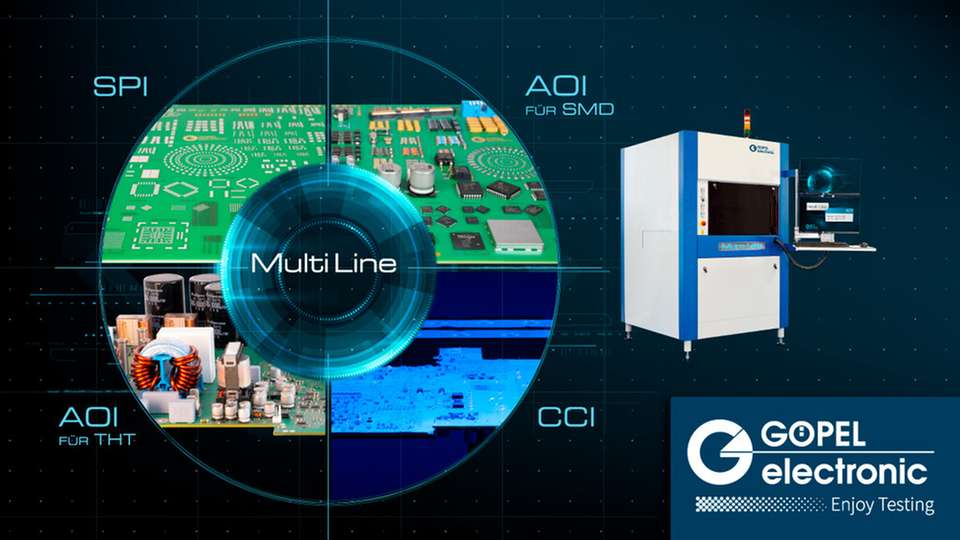 Göpel Electronic präsentiert mit der neuen Multi Line Produktfamilie eine innovative Plattform von Inspektionssystemen, die den gesamten Fertigungsprozess unterstützt. Das Herzstück dieser Lösung bildet ein modulares Basissystem sowie eine einheitliche, leistungsfähige Software für sämtliche Anwendungsfälle.