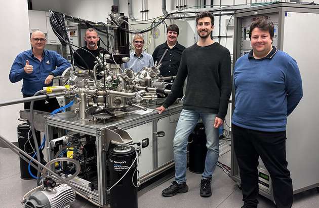 Das Team der TU Wien (von links): Günther Rupprechter, Andreas Steiger‑Thirsfeld, Michael Stöger‑Pollach, Alexander Genest, Thomas Wicht und Thomas Haunold