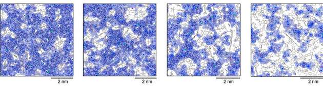 Molekulare Modelle von Polymermembranen mit Mikroporen von weniger als 2 nm.
