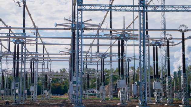 Das Umspannwerk für den Solarpark Witznitz.