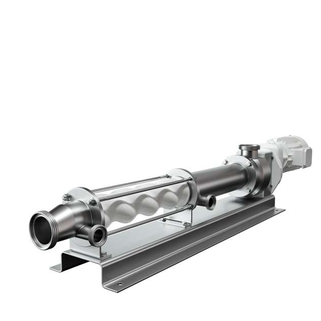 Seepex-Pumpen für die Lebensmittelindustrie gibt es in verschiedenen Größen. Sie fördern empfindliche Lebensmittel. Die Pumpen arbeiten mit einem Druck von bis zu 24 bar und einem Durchfluss von wenigen ml/h bis zu 130 m3/h.