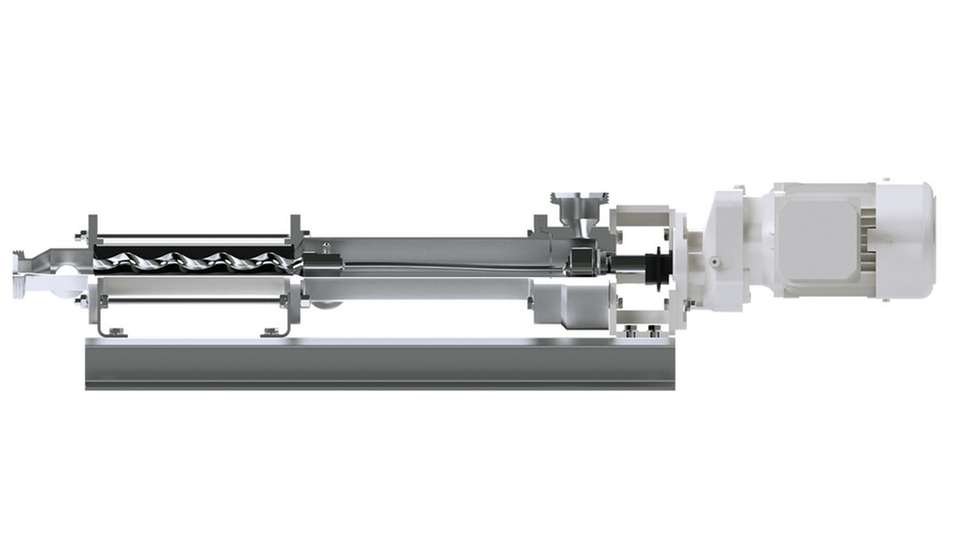 Die BCF-Lebensmittel- und Hygienepumpe von Seepex mit gelenkfreier, flexibler Titanwelle aus der BCFH (Flexrod) ist ebenfalls gemäß 3-A Sanitary Standards zertifiziert. 