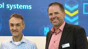 Ihre Unternehmen arbeiten jetzt bei Echtzeitbetriebssystemen zusammen: Stefan Zintgraf (links), Gründer und Geschäftsführer von Acontis, und Hilmar Panzer, CTO von Codesys.
