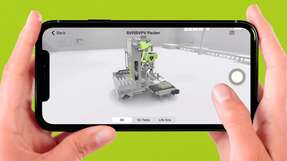 Digitales Erlebnis auf dem Smartphone: Mit der Vuframe-App können Greif-Velox-Anlagen in 3D und AR betrachtet werden.