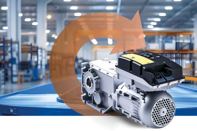 Der erste Synchronmotor, der so einfach in der Handhabung ist wie ein ​Asynchronmotor. Der Permanentmagnet im Inneren ist so intelligent konstruiert,​ dass die Wirkungsgradklassen IE5 und IE7 erreicht werden.​