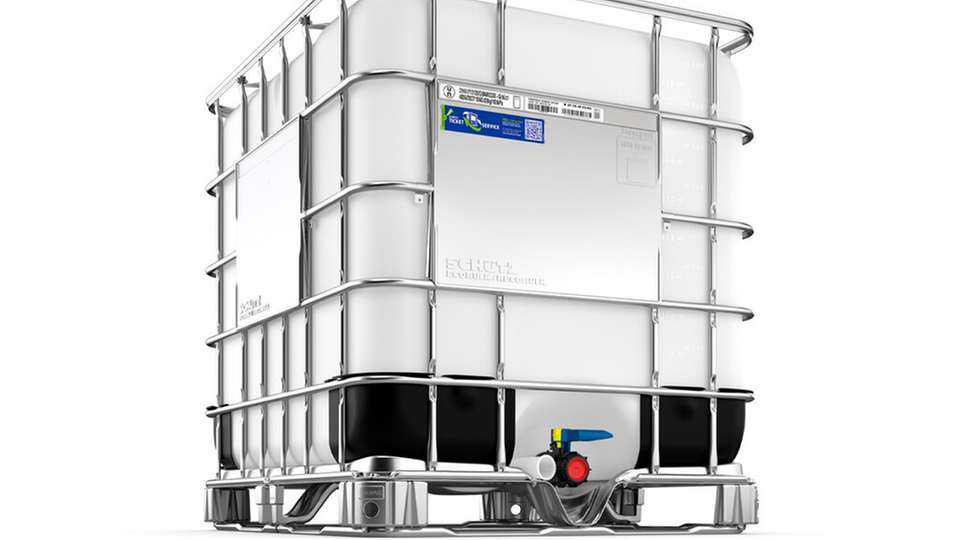 Der Ecobulk IBC mit 1.000 l Füllvolumen wird ab 2026 auch in Saudi-Arabien produziert. 
