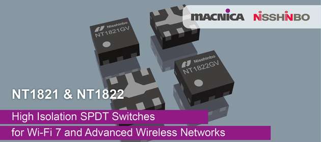 Der NT1821 wurde für maximale Flexibilität entwickelt und eignet sich für eine Vielzahl von Anwendungen, darunter Wi-Fi 802.11a/b/g/n/ac/ax/be, Smartphones, Access Points und Wi-Fi-Module. Integrierte DC-Sperrkondensatoren vereinfachen das Design und sparen Platz auf der Leiterplatte, während der geringe Stromverbrauch (20 μA) die Energieeffizienz erhöht.