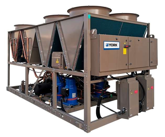Die Luft-Wasser-Scroll-Wärmepumpe York YCPB ist dank großer Scroll-Kompressoren mit Enhanced Vapor Injection (EVI) speziell für Heizlösungen bei niedrigen Umgebungstemperaturen von bis zu -25 °C konzipiert.