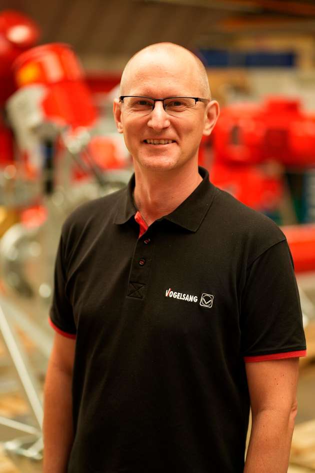 Arne Wotrubez, der Leiter des Vertriebs für Deutschland im Bereich Industrie, Abwasser und Biogas bei Vogelsang