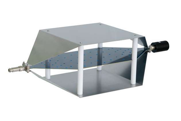 Eine bewährte Methode für Pre-Compliance-Messungen ist die Kombination aus einer TEM-Zelle, hier im Bild zu sehen, und einem Spektrumanalysator.