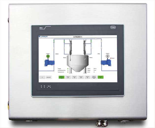 Das HMI Panel mit Urca-Oberfläche kann auf jede Kundenanforderung angepasst werden.