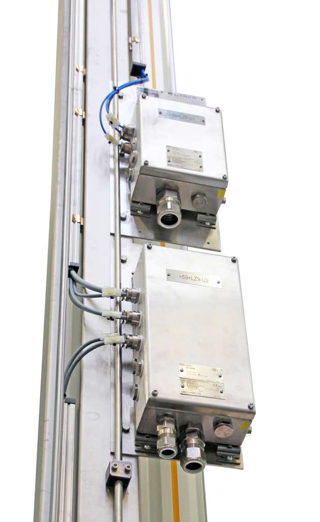 Das Uraca-Reinigungs-Lanzensystem mit pneumatischem Antrieb ist für den Ex-Bereich-Zone 1 einsetzbar.