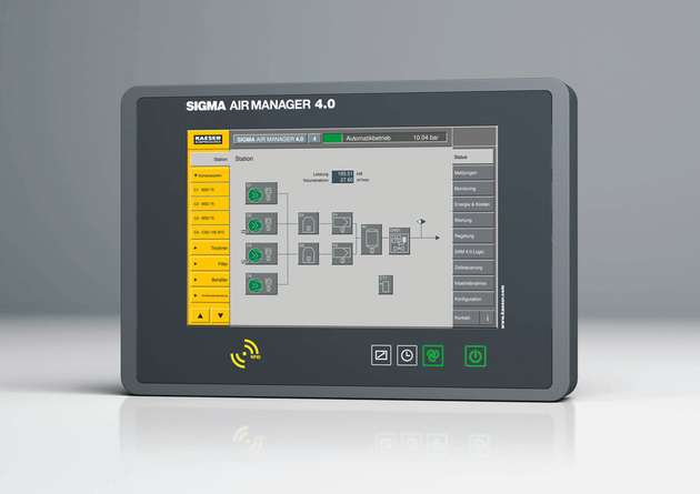 Eine maschinenübergreifende Steuerung, wie der Sigma Air Manager 4.0, steuert und überwacht nicht nur die Station, sie ist auch Voraussetzung für weiter Services.