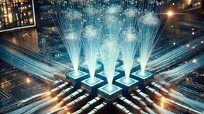 Supraleitende Quantencomputer könnten effizienter arbeiten, wenn sie über Glasfasern miteinander verbunden wären.