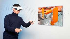 Prozessdaten werden mit Werkzeugbahnen kombiniert und in einer VR-Anwendung visualisiert.