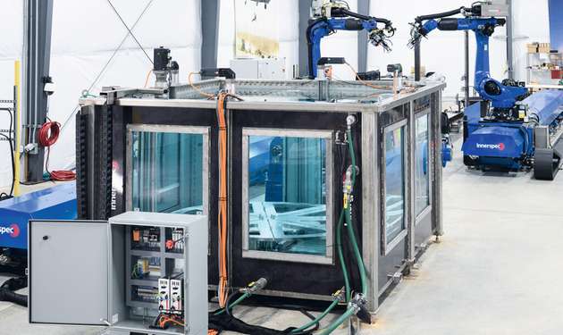 Innerspec Technology hat das NDT-System Twin Robotic entwickelt, um die komplexen Prüfanforderungen eines Großkunden aus der Luft- und Raumfahrt zu erfüllen. 