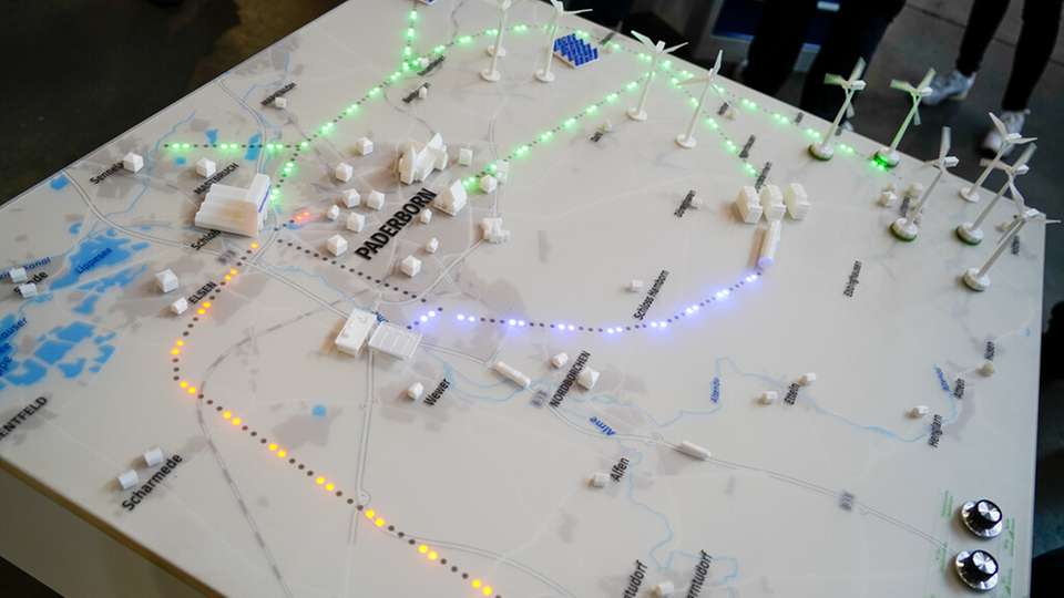 Interaktiver Demonstrator des Software Innovation Campus der Universität Paderborn (SICP).