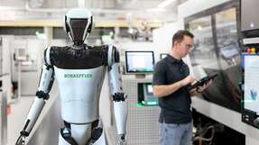 Schaeffler setzt auf den Einsatz humanoider Roboter am Shopfloor. 