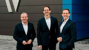 Dr. Kersten Christoph Link, Jörg Lengenfelder und Klaus Huber bilden das Vorstandsteam bei Flottweg (c.l.n.r).