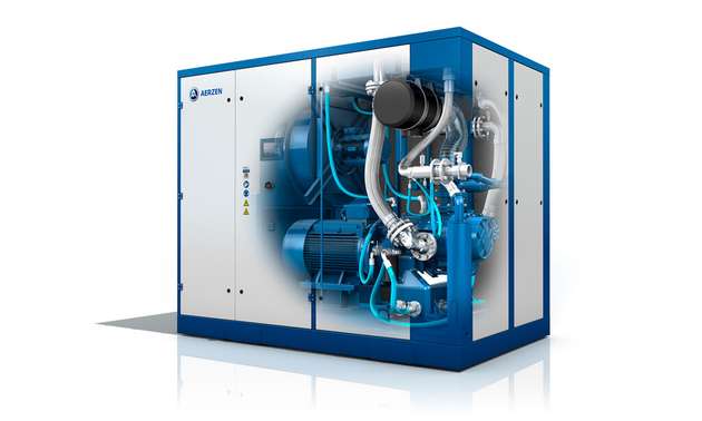Die 2-stufigen, ölfreien Schraubenkompressoren sind in neun Baugrößen erhältlich und decken Antriebsleistungen von 55 bis 315 kW sowie Volumenströme von 180 bis 2.920 m3/h ab.