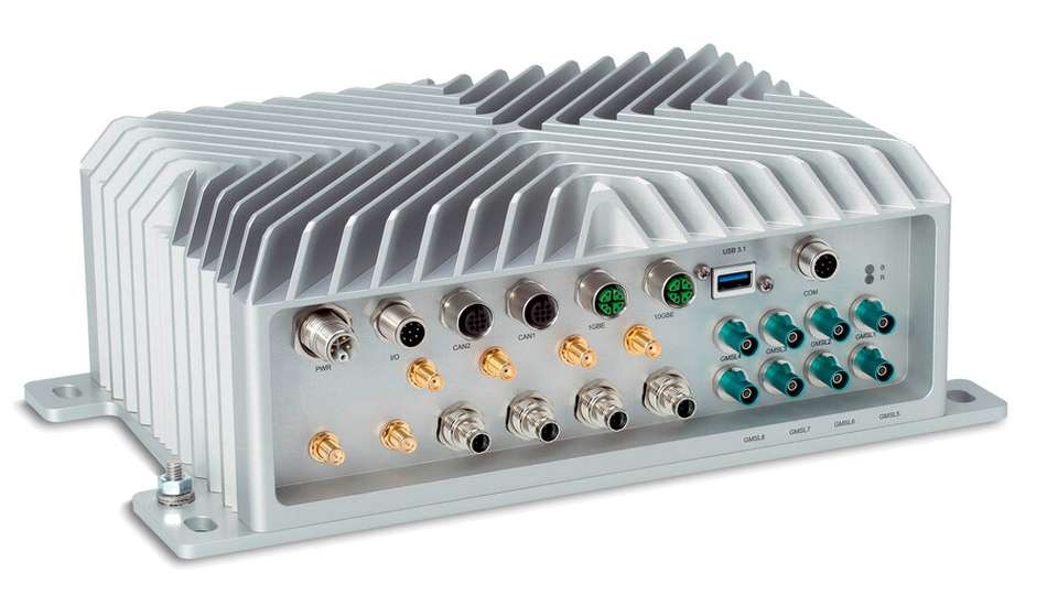 Der lüfterlose Rugged-Computer ist für den Temperaturbereich von –25 bis +70 °C zertifiziert und erfüllt die Schutzart IP67/IP69.