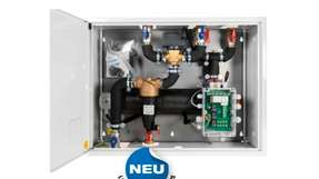 Die neue Monoblock-Inneneinheit AMB 900 vereint alle notwendigen Komponenten zum effizienten, funktionssicheren Betrieb von Wärmepumpen und ist werkseitig bereits komplett dichtheitsgeprüft. 