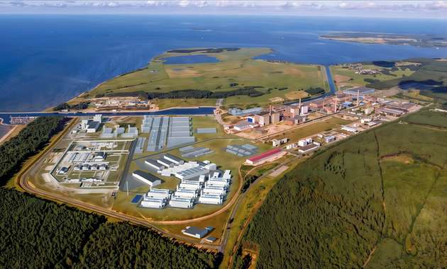 Blick nach vorn: Diese Visualisierung zeigt die geplante Anlage in Lubmin.