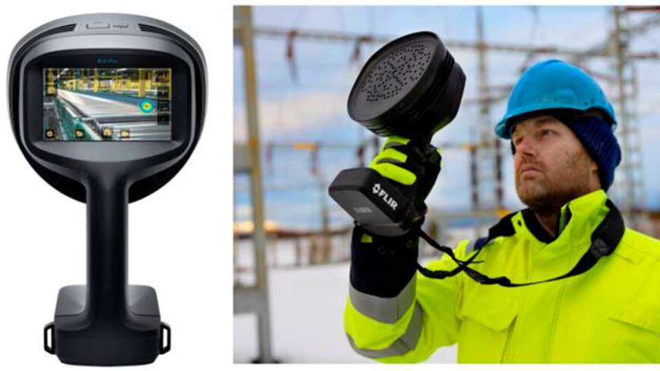 Die akustische Bildgebungskamera Flir Si2-Pro setzt neue Maßstäbe: Sie deckt alle Aspekte der modernen Akustikbildgebung ab und unterstützt darüber hinaus bei Lösungsfindung und Kostenschätzung.