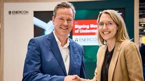 Enercon CCO Ulrich Schulze Südhoff und Katja Wünschel, CEO RWE Renewables Europe & Australia.