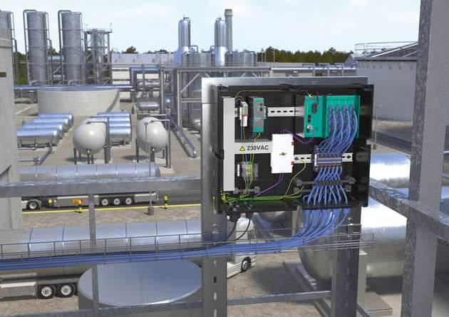 Ethernet APL Rail Field Switch in der GR-Gehäuselösung für Zone 2 