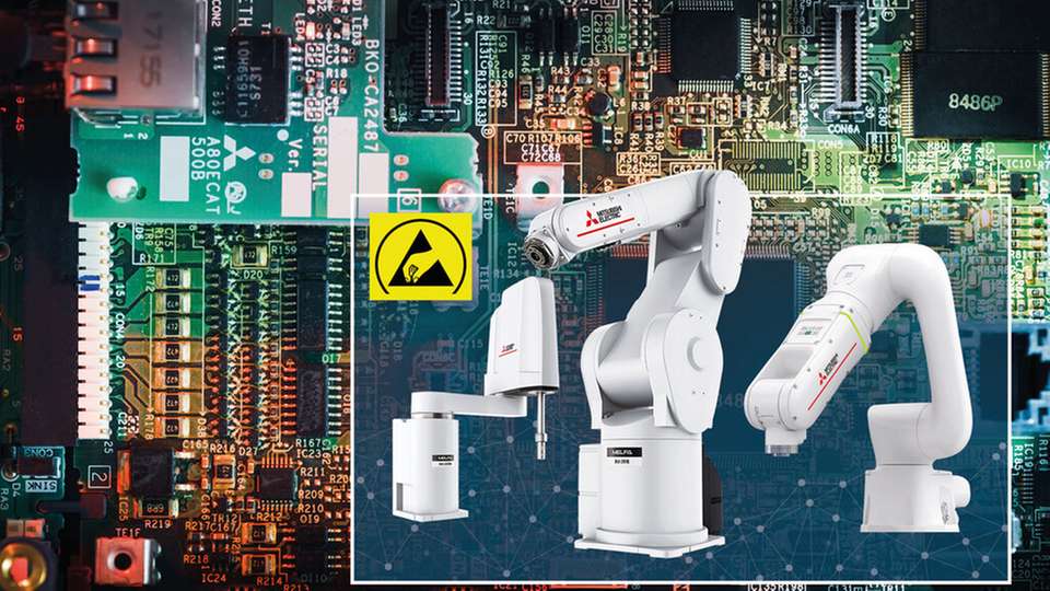 Von der Produktion von Halbleitern und Chips bis zum Einsatz von Industrierobotern in der Elektronikfertigung. Mitsubishi Electric deckt die gesamte Wertschöpfungskette ab.