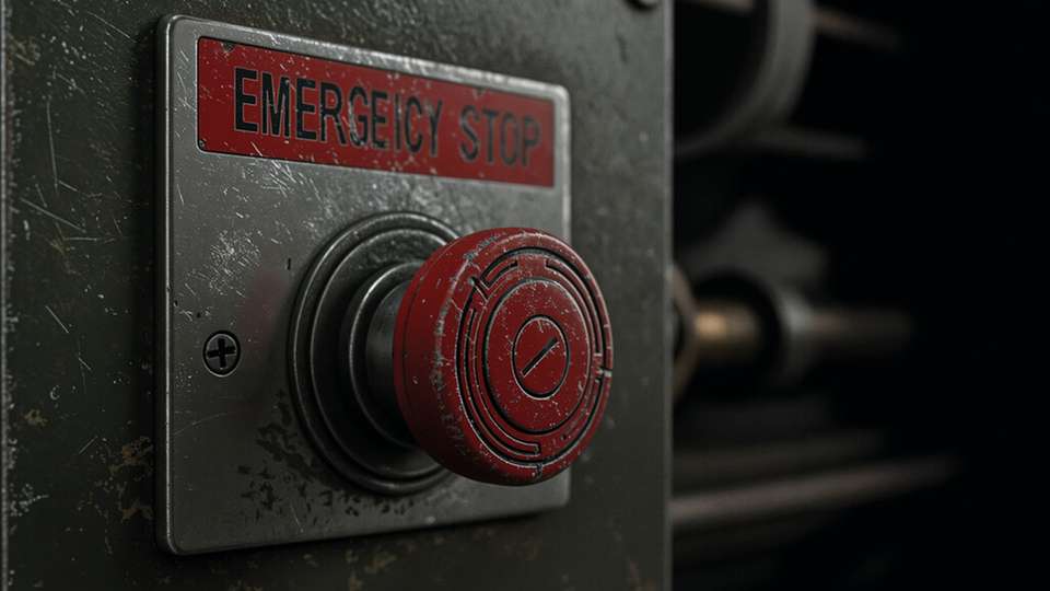 Im Notfall löst eine Not-Halt-Funktion eine Stilllegung der Anlage aus, während ein Not-Aus-Befehl alle Systeme gänzlich ausschaltet.