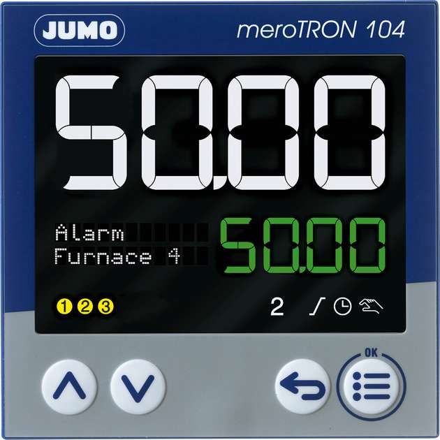 Bildunterschrift: Für die Kochkesselregelung ist der Jumo-Merotron 104 bestens geeignet. Er überzeugt durch seinen modularen Ein-/Zweikanalregler mit optionaler SPS-Funktion (ST-Code-Editor).