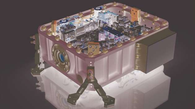 Das Lidar-System für die MERLIN-Mission enthält alle Komponenten vom Pumplaser bis zur Frequenzkonversion in einem weltraumtauglichen Aufbau.