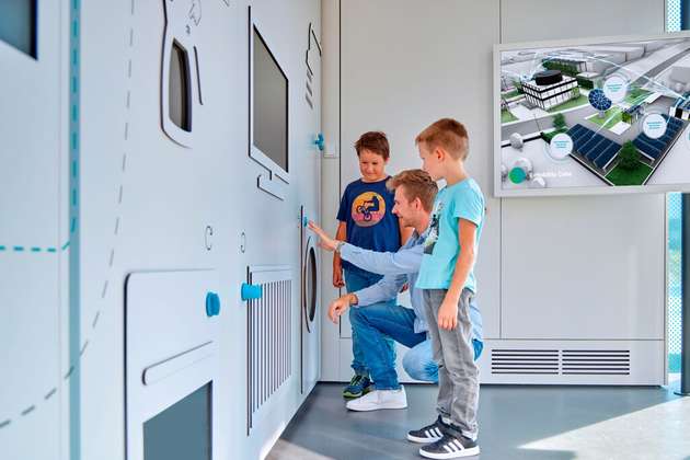 Im All Electric Society Park in Blomberg können die Besuchenden die Energiewende erleben und sich über nachhaltige Lösungen informieren.