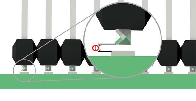 Kontaktierungsproblem zwischen Lötpad und SMT-Stiftleiste aufgrund eines ungeraden Isolierkörpers