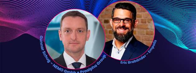 Gunnar Schug, MD Nemo und CAIO Proalpha Group und Eric Brabänder Chief Product Officer bei Empolis sind Speaker auf der INDUSTRY.forward EXPO.