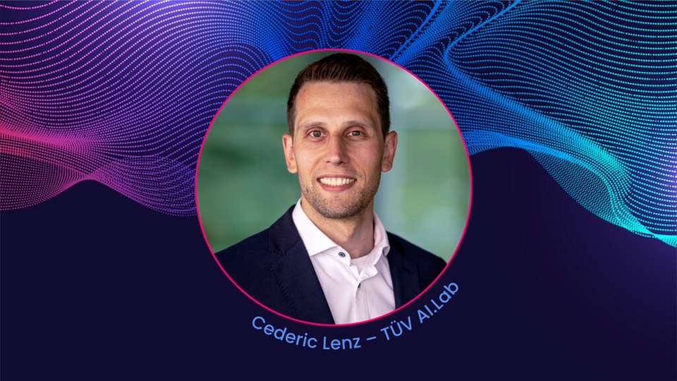 Cederic Lenz, Senior AI Solution Architect bei TÜV AI.Lab, ist Speaker auf der INDUSTRY.forward EXPO.