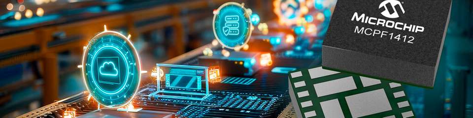 MCPF1412 mit I2C- und PMBus-Schnittstellen für flexible Konfiguration und Überwachung