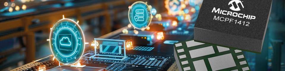 Das MCPF1412 mit I2C- und PMBus-Schnittstellen eignet sich für flexible Konfiguration und Überwachung.