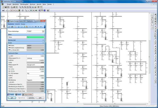 
        
        Strom-Netzberechnung: Mit der fachtechnischen Software Elaplan lassen sich komplette Stadtnetze leicht erfassen, berechnen und dokumentieren.
      
