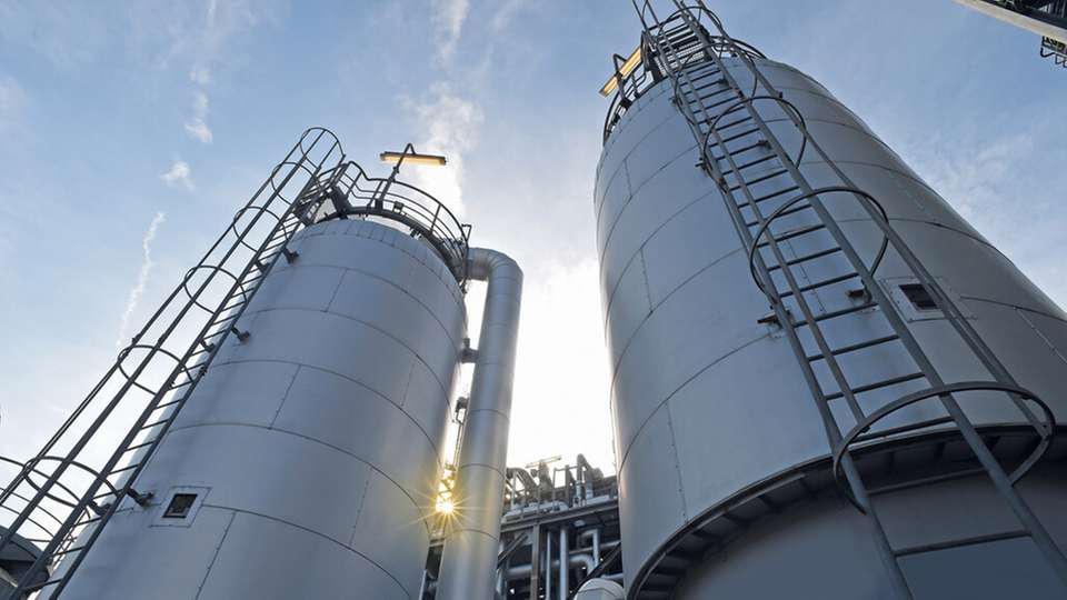 Ammoniakproduktion am Standort Ludwigshafen