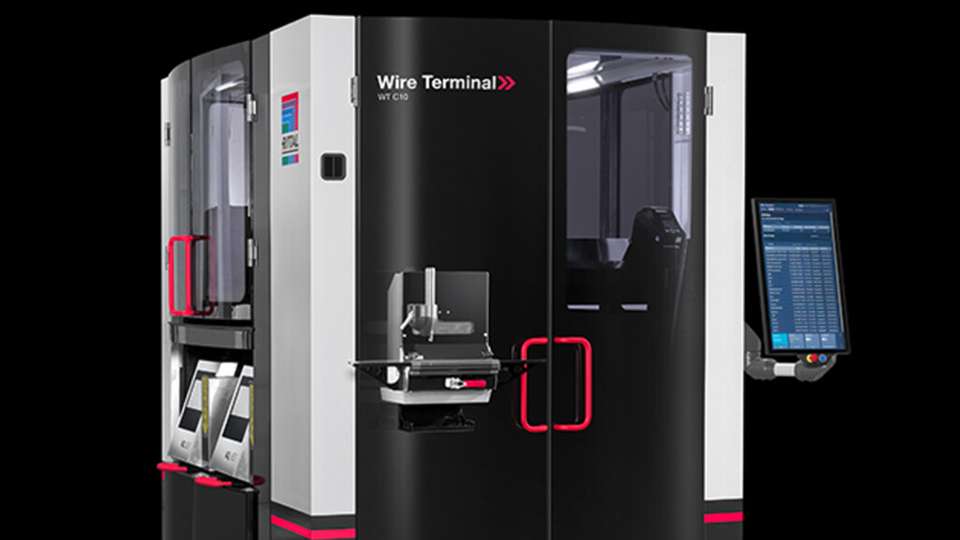 Der Wire Terminal WT C10 automatisiert die Aderendbehandlung im Querschnittbereich von 0,5 bis 6mm2. 