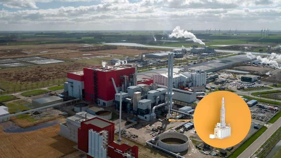 Im niederländischen Delfzijl will EEW die mobile Versuchsanlage zuerst einsetzen. Von dort aus wird sie dann ihre Reise zu ausgewählten Standorten der EEW-Gruppe antreten und wertvolle Erkenntnisse über die Einbindung von CO2-Abscheidetechnologien in den Betrieb thermischer Abfallverwertungsanlagen liefern. 