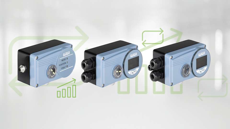Die elektropneumatische Stellungs- und Prozessregler-Reihe für Ventile ‚SideCONTROL‘ von Bürkert macht dank IO-Link Anlagen fit für die Industrie 4.0.
